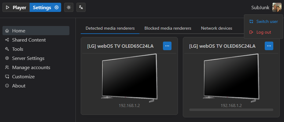 Esimerkki toiminnan vaihtamisesta